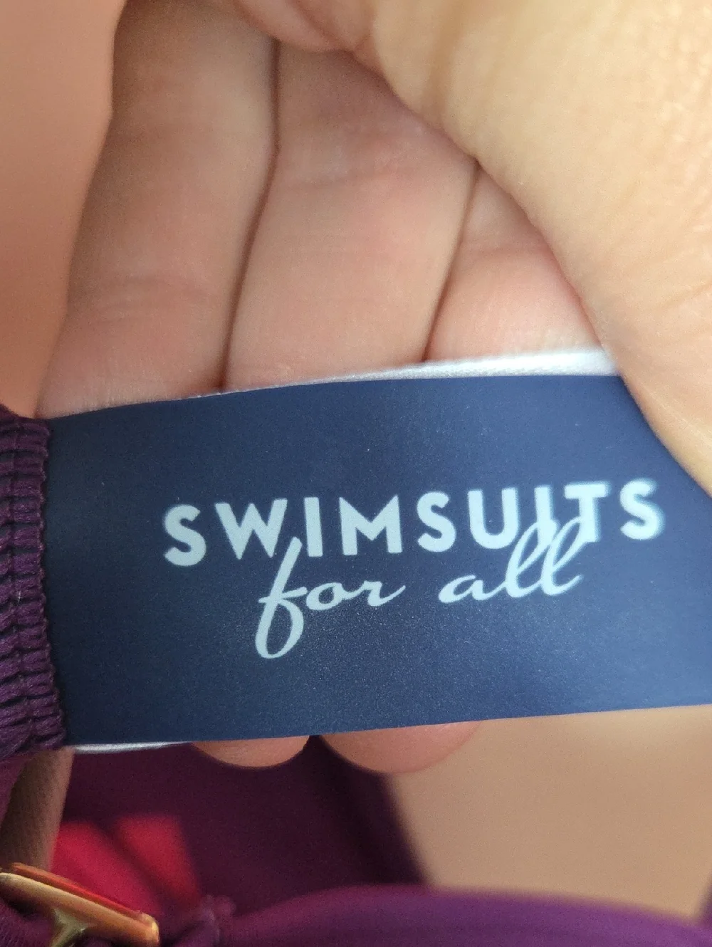 NEW SWIMSUITS FOR ALL Women's One Piece Swimsuit Purple Size 14